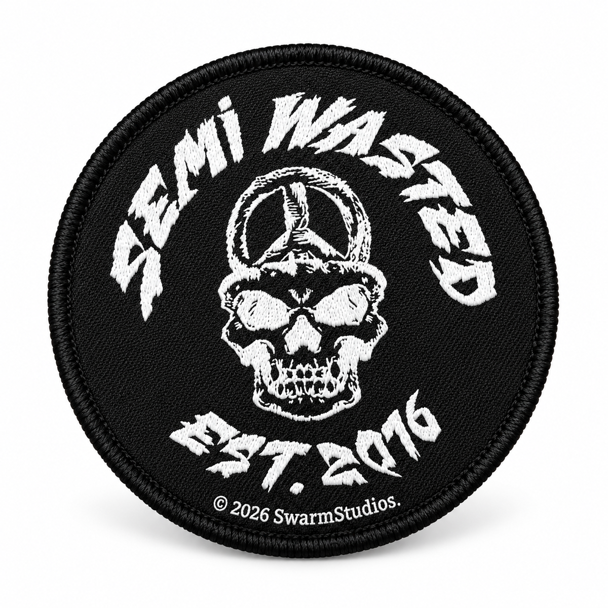 SemiWasted | Original Patch - Skull Artwork