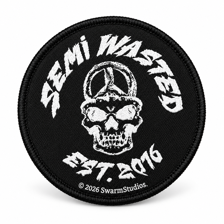 SemiWasted | Original Patch - Skull Artwork